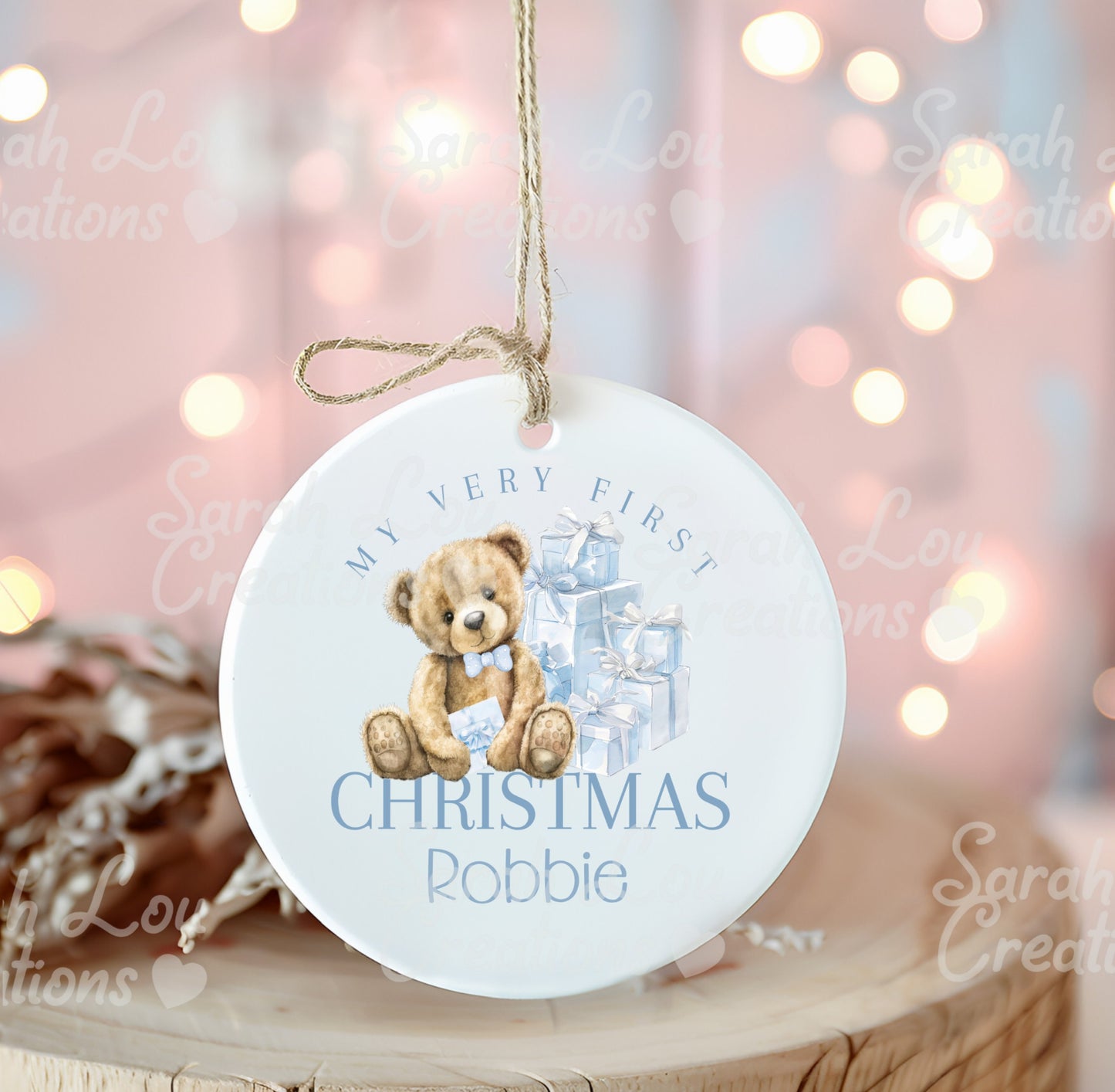 Babies 1st Christmas ceramic bauble