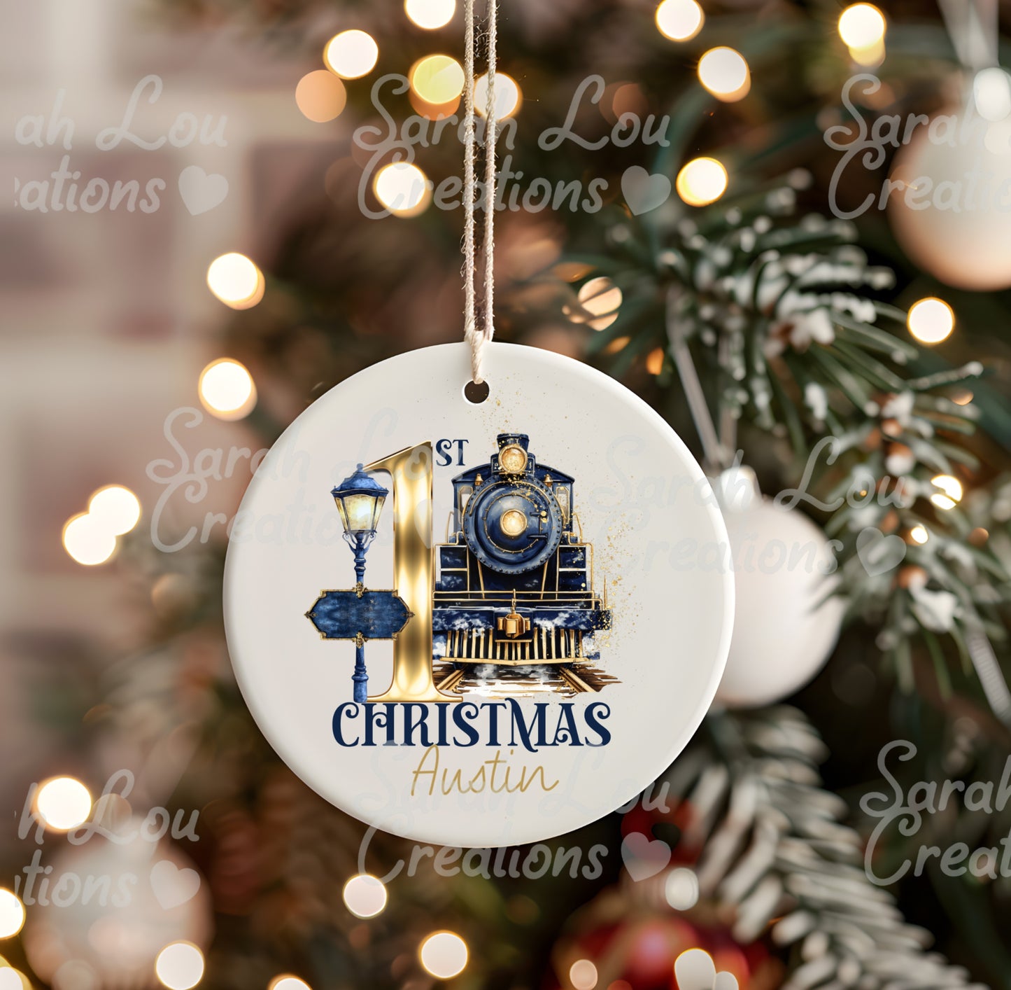 Babies 1st Christmas ceramic bauble