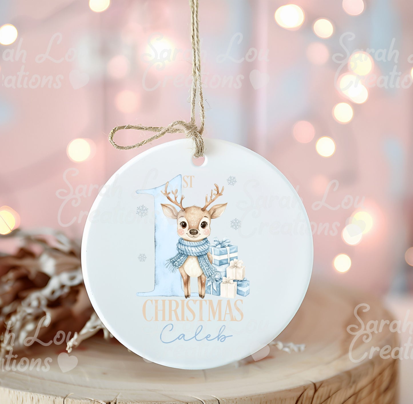 Babies 1st Christmas ceramic bauble