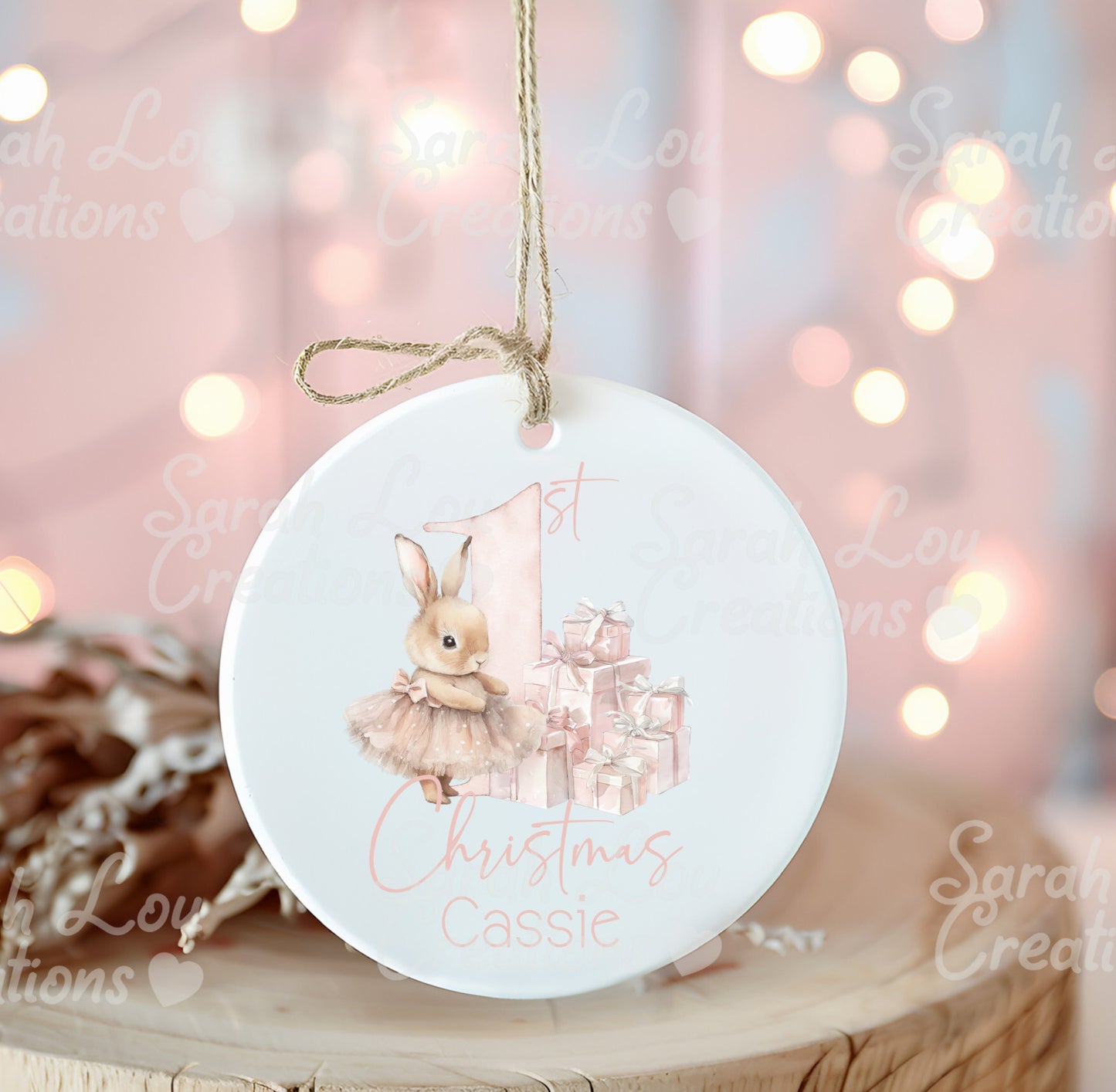 Babies 1st Christmas ceramic bauble