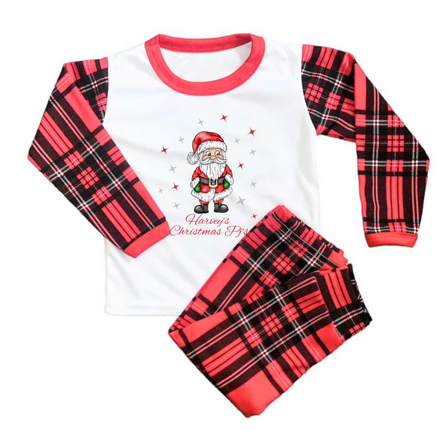Childrens Christmas Pattern Pjs