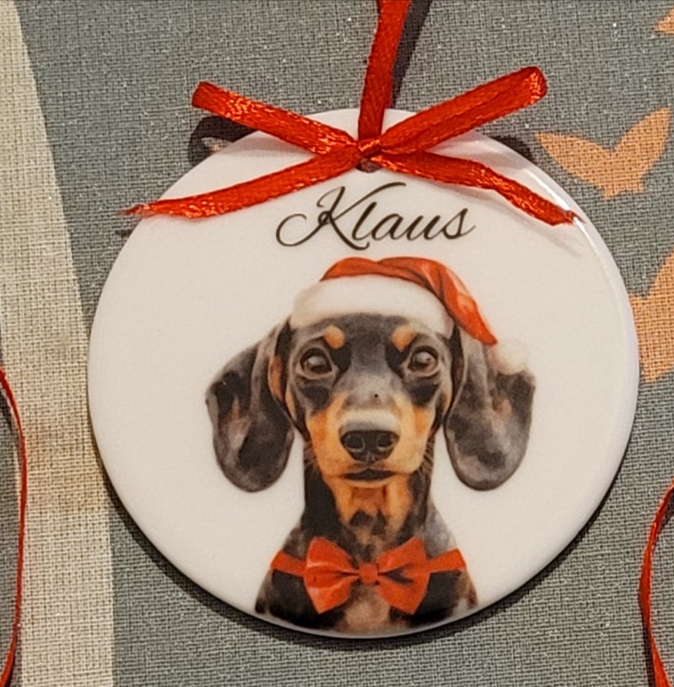 Personalised pet bauble