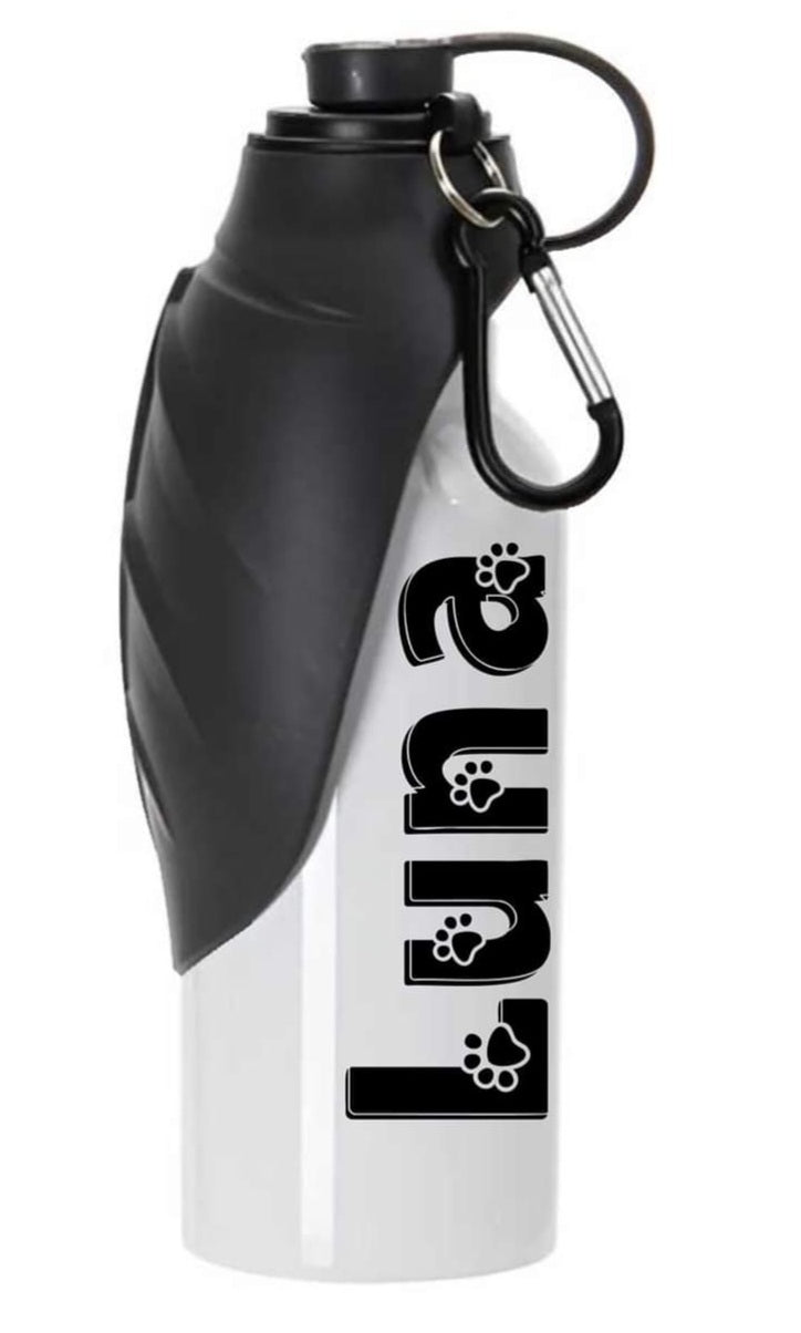 Personalised pet water bottle