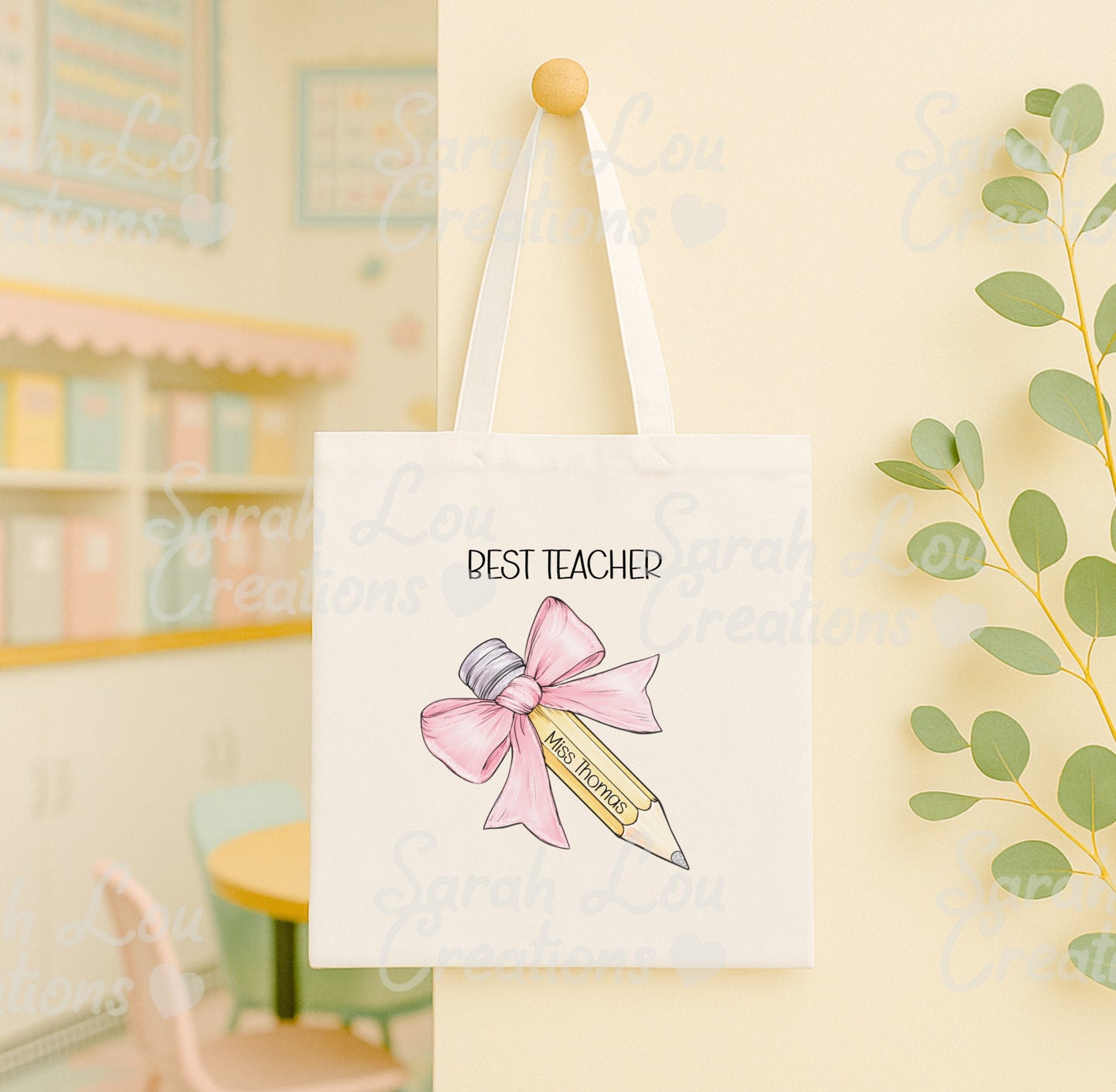 Teachers Personalised pencil design