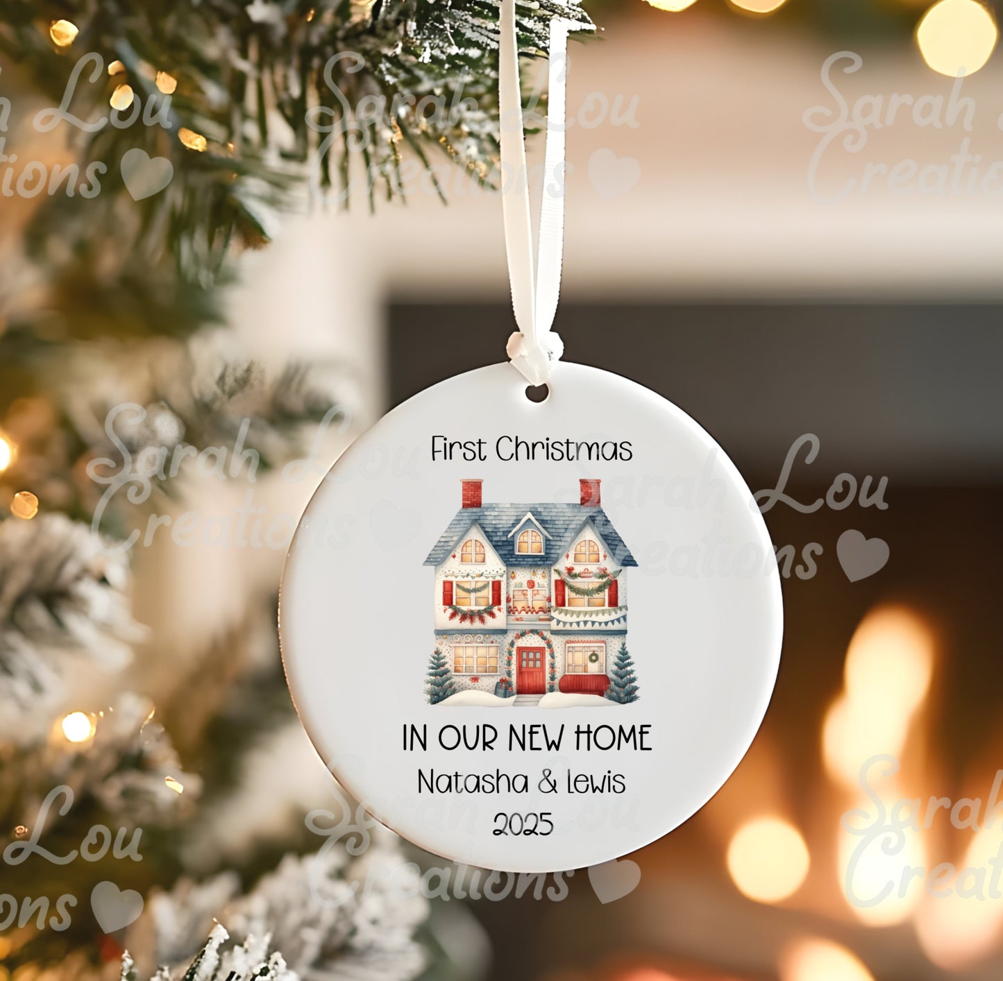 Ceramic bauble -1st Christmas home