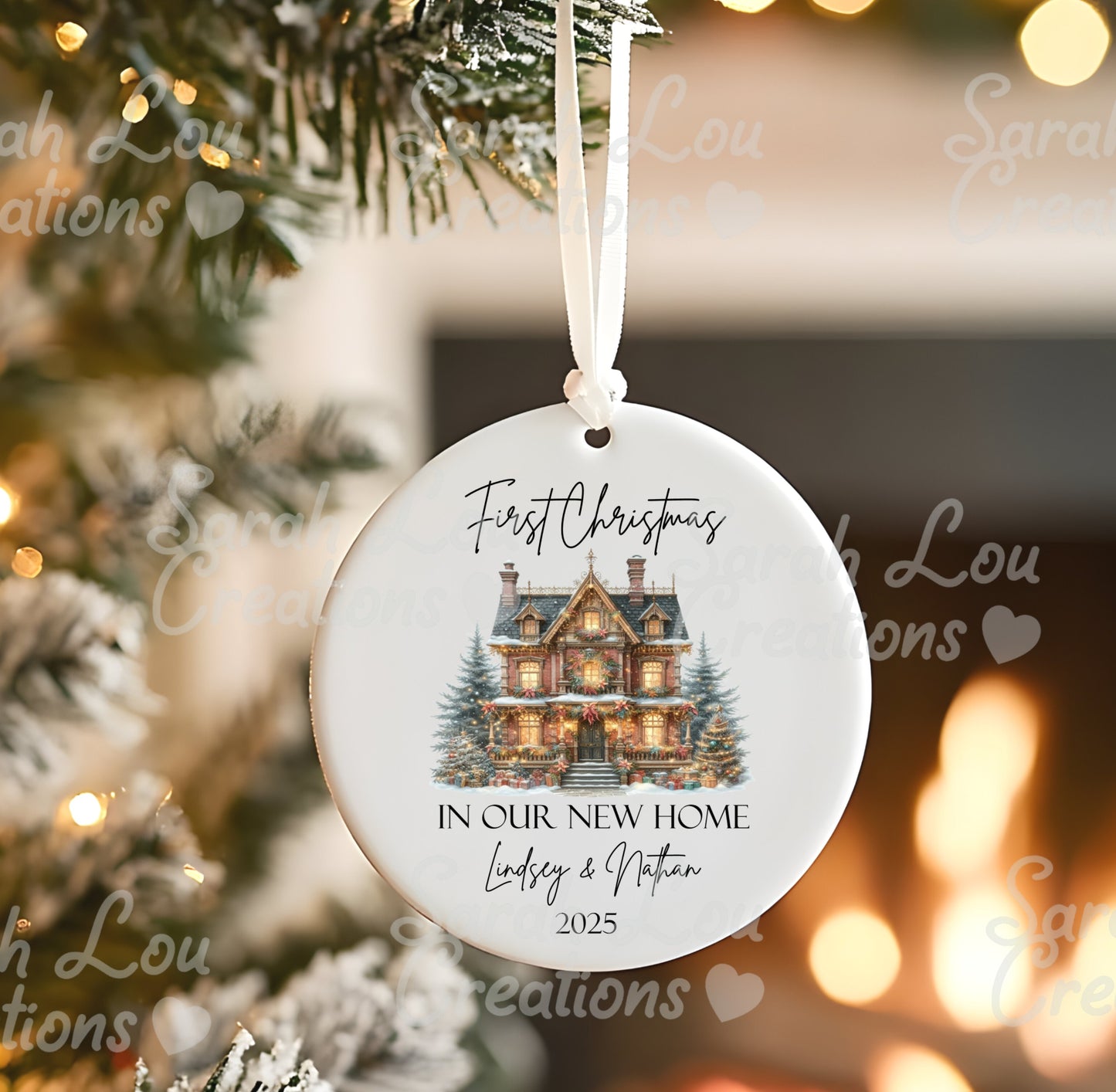 Ceramic bauble -1st Christmas home