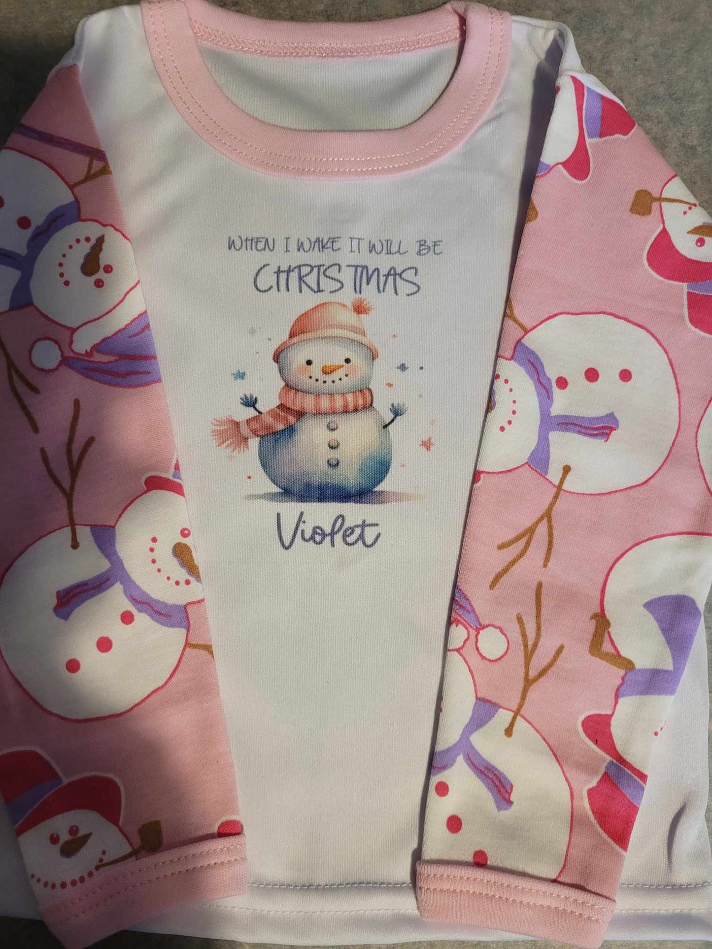 Childrens Christmas Pattern Pjs