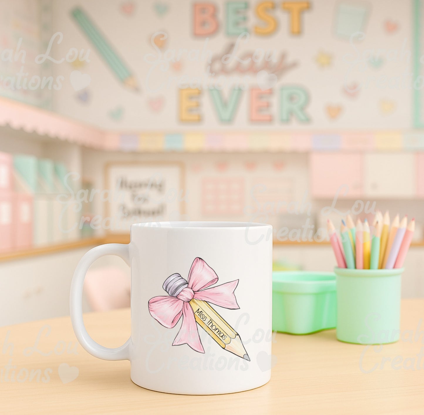 Teachers Personalised pencil design