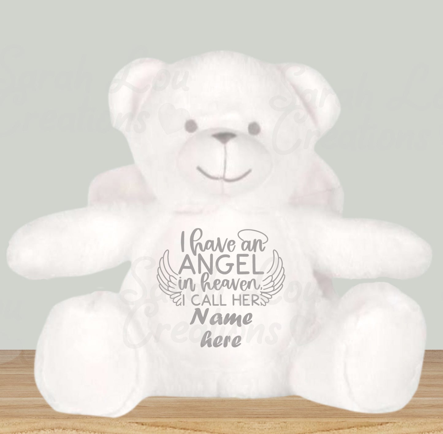 Angel wing memorial bear