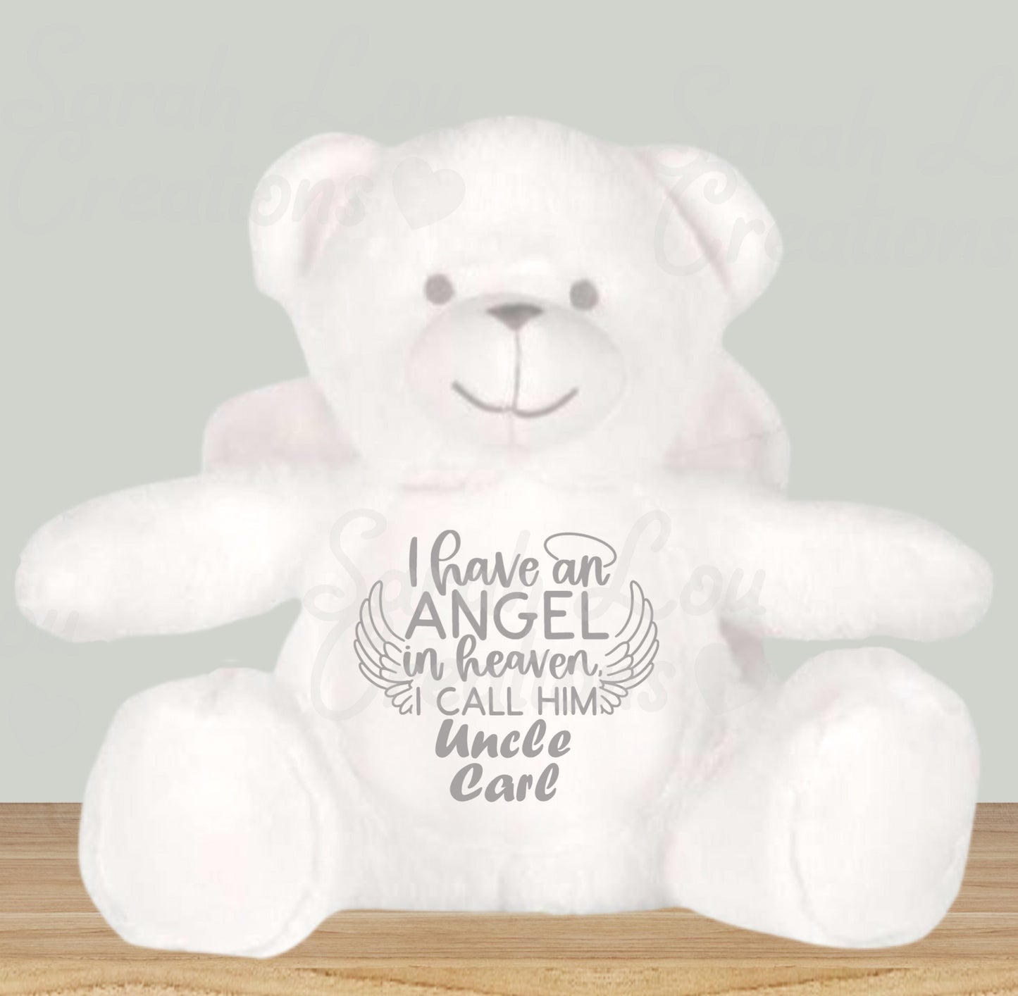Angel wing memorial bear