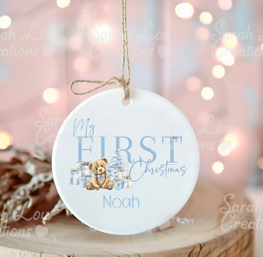 Babies 1st Christmas ceramic bauble