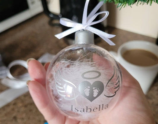 Memorial filled bauble in gift box