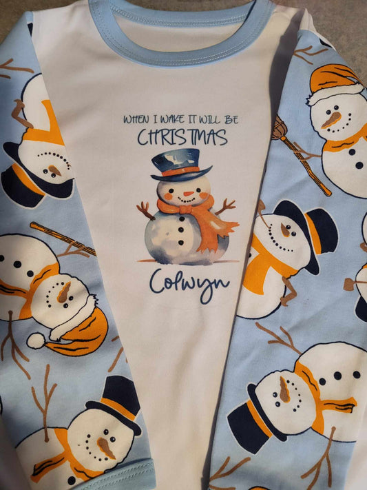 Childrens Christmas Pattern Pjs