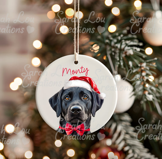 Personalised pet bauble