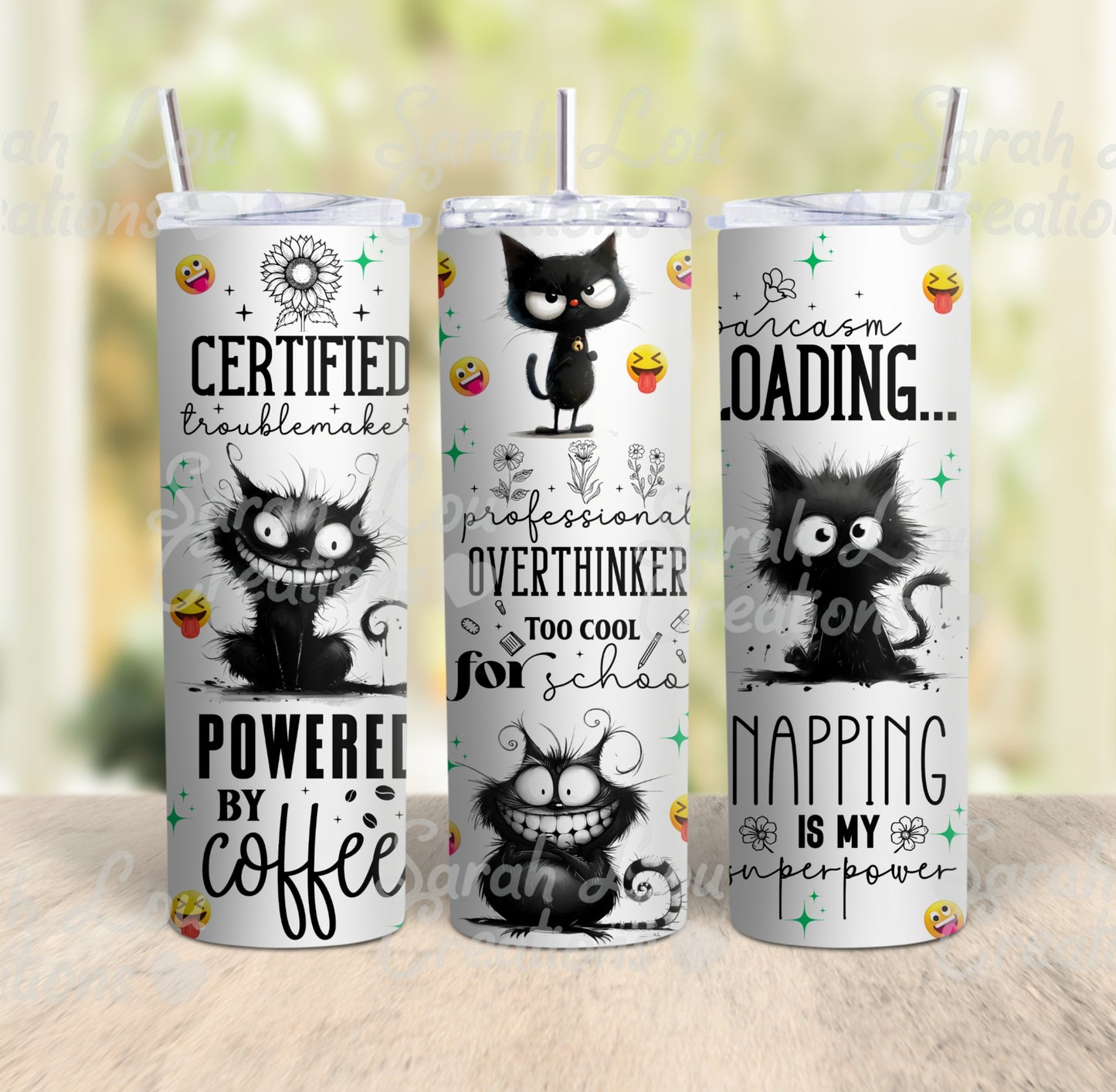 Tumblers-cats various designs